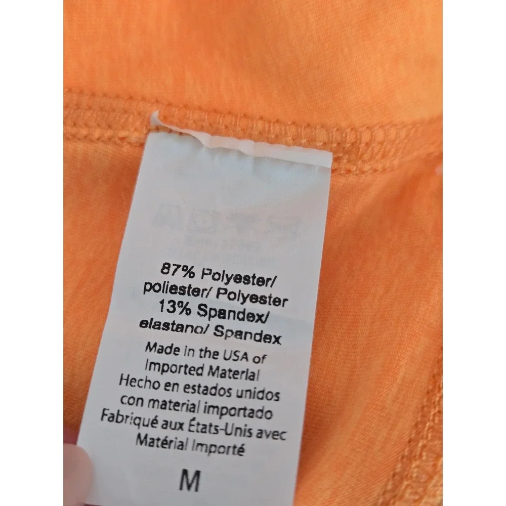 Beyond Yoga Spacedye Move It SkirtSkort Orange High Waist Raw Hem SD5059 Size M